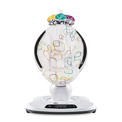 4moms mamaRoo 4 Multi-Motion Baby Swing, Bluetooth Baby Rocker with 5 Unique Motions, Plush Fabric, Multi