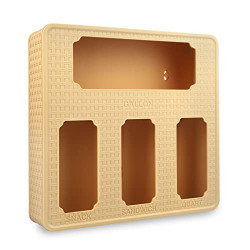 QENSPE Ziplock Bag Organizer for Kitchen Drawer, Food Bag Storage Organizer, Wall Mounted Ziplock Baggie Dispenser, Food Storage Baggie Holder for Fruit Sandwich Nuts Snack Quart Gallon Bags