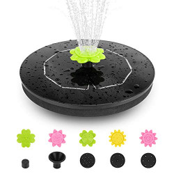 Solar Bird Bath Fountains Pump - IVTOSSK 3W Solar Powered Water Fountain,Smart Floating Birdbath Fountains Solar Power for Outdoor Garden Small Pond Pool.