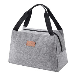 Lifewit Lunch Bag for Women Men, Insulated Lunch Box, Reusable Lunch Tote for Meal Prep, Work, School, Travel (Grey)