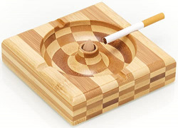 Ashtray,Cigarette Ashtray With Sandalwood Function ,Square Ashtray Holder Easy to Clean Cool Ashtrays for Indoor or Outdoor Use