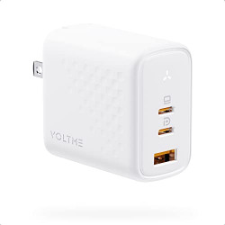 VOLTME 65W GaN III USB C Charger, PPS 3-Port Fast Charge Compact Wall Charger Foldable Plug Travel for MacBook Pro/Air, iPad Pro, Galaxy S20/S10, Dell XPS 13, Note 20/10+, iPhone 13/Pro, Pixel