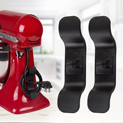 Bruvoalon Kitchen appliances Cord Organizer, Kitchen Cable Organizer Cord Wrapper Cord Holder for Mixer, Blender, Coffee Maker, Pressure Cooker and Air Fryer (2 Pack, Black)