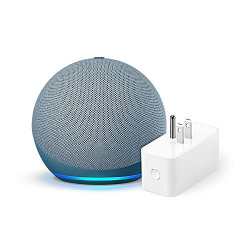 Echo Dot (4th Gen) + Amazon Smart Plug | Twilight Blue