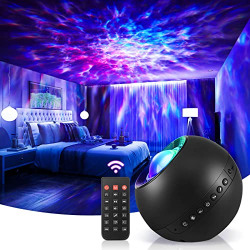 Galaxy Projector Sound Machines, 15 White Noise Machines Night Light, Star Projector Bluetooth Speaker, Remote Timer Light Projector for Bedroom Decoration Room Decor, Upgrade Music Control & Texture