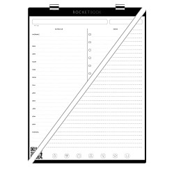 Rocketbook Orbit Letter Page Pack - Smart Reusable Legal Pad - Daily Planner