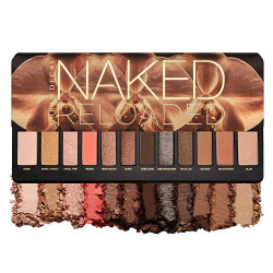 Urban Decay Naked Reloaded Eyeshadow Palette, 12 Universally Flattering Neutral Shades - Ultra-Blendable, Rich Colors with Velvety Texture - Set Includes Mirror
