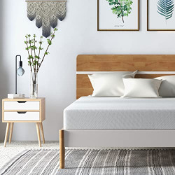 FONTOI Twin Size Mattress in a Box, 8 inch Bed Mattresses Made in USA, Cooling Gel Green Tea Memory Foam, Medium Firm