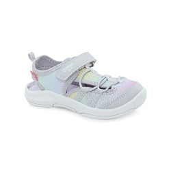 OshKosh B'Gosh Girls Dilan Sandal, Rainbow, 4 Toddler