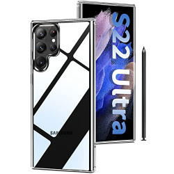 HOBAYS Crystal Clear Samsung Galaxy S22 Ultra Case, Hard PC Back+Flexible TPU Frame, [20X Anti-Yellowing] [Military-Grade Drop Protection] for Galaxy S22 Ultra Case, Diamond Clear