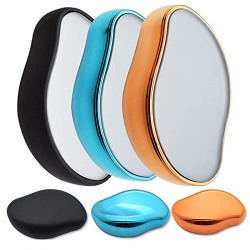 Crystal Hair Eraser for Women and Men, DRESSE Magic Hair Remover Painless Exfoliation Magic Hair Removal Tool,Crystal Hair Remover for Arms Legs BackSky Blue