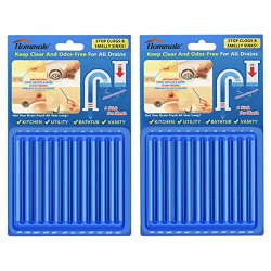 Drain Sticks Drain Cleaner Sticks Drain Deodorizer Sticks Sink Sticks for Drain Clogs Odor Drain Stix As Seen On TV Blue