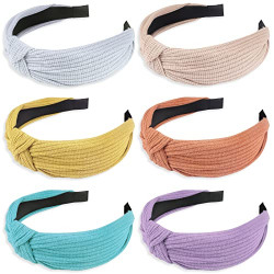 Headbands for Women, TOBATOBA Knotted Headband for Women, Head Bands No Slip Fashion for Women Girls, Wide Top Knot Hair Bands for Womens Hair, Cute Headbands for Women Girls Great Gift