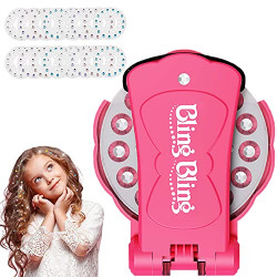 UPWER Hair Bedazzler Kit with 240 Hair Gems, Hair Gem Stamper, Hair Gem Machine, Bedazzler Kit with Rhinestones for Girls Kids, Hair Decoration Ultimate Set for Women Adults