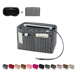 Purse Organizer Insert, Felt Bag organizer with zipper, Handbag & Tote Shaper, For Speedy Neverfull Tote, 5 Sizes (Slender Medium, Swallow Gird)