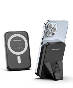 Small Portable Phone Charger Wireless External Battery Packs, 5000mAh Mini Wireless Power Bank for All Wireless Charging Phones, USB C Magnetic Portable Battery Charger Compatible with iPhone Android