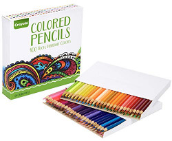 Crayola Adult Colored Pencils (100ct), Coloring Pencils, Easter Basket Gifts, Great for Adult Coloring Books