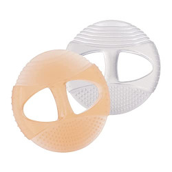 Baby Teething Toys for Baby 0-6 Months 6-12 Months, Silicone Baby Teethers, Seposeve Professional Baby Gum for Boys & Girls, BPA-Free, Soft Particle/Striped Style, Easy to Clean. (Brown-White)