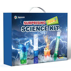 Japace 100+ Experiments Science Kit for Kids Age 4-12 Year Old, Cool Boy Christmas Birthday Gift Ideas, Chemistry and Physics Set Toys for Boys Girls