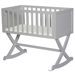 Dream On Me Luna/Haven Cradle, Pebble Grey