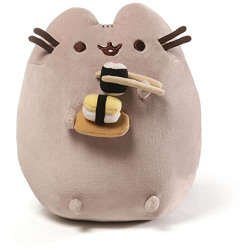 GUND Pusheen Plush Snackables Sushi Chopsticks Stuffed Animal Cat, 9.5 