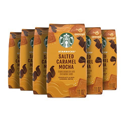 Starbucks Ground CoffeeSalted Caramel Mocha Flavored Coffee100% ArabicaNaturally Flavored6 bags (11 oz each)