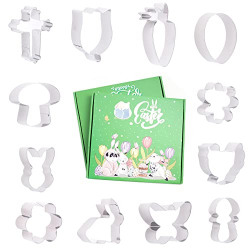 St.Patricks Easter Cookie Cutters Set - 12 Pcs Cutters