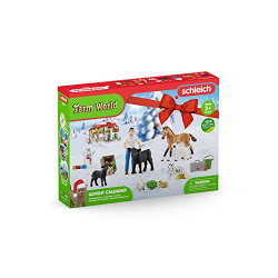 Schleich Farm World, Gifts for Kids Ages 3 and Above, Farm World Advent Calendar with 24 Surprise Toys