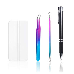 WRAPXPERT Craft Vinyl Weeding Tool Kit with Pin Pen Squeegee for Adhesive Film HTV Vinyl 4pcs/Pack