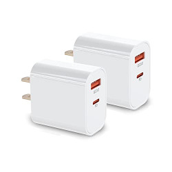Charging Blocks,20W USB C Wall Charger,Dual Port PD Fast iPhone Charge Block Plug Compatible with iPhone 14/iPhone 14 Pro max/iPhone 13/iPhone 13 Pro max/iPhone 12/iPhone 12 Pro max/11/11Pro Max/X