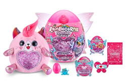 Rainbocorns Fairycorn Surprise (Kitty) by ZURU 11  Collectible Plush Stuffed Animal - Ultimate Surprise Egg, Wearable Fairy Wings, Unicorn Slime, Sparkle Sequin Heart, Ages 3+ for Girls, Children