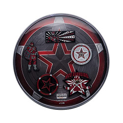 Marvel Studios: Red Guardian  Alexei Shostakov  Metal-Based and Enamel Lapel Pin Set of 5. Comes in an Officially Licensed Spinning 16cm Circular Window Box. (Amazon Exclusive)