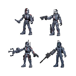 Star Wars Mission Fleet Clone Commando Clash 2.5-Inch-Scale Action Figure 4-Pack with Multiple Accessories, Toys for Kids Ages 4 and Up,F5333