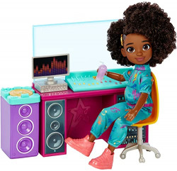 Mattel KarmaS World Recording Studio Toy Playset with Karma Doll & Accessories, Includes Collectible Record