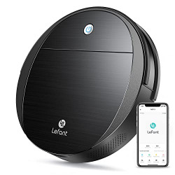 Lefant Robot Vacuums, 2200pa Suction with Small Body Design, WiFi/App/Alexa Control, Automatic Self-Charging Intelligent Vacuum Robot, Ideal for Pet Hair/Hard Floor/Low Pile Carpet (M213)