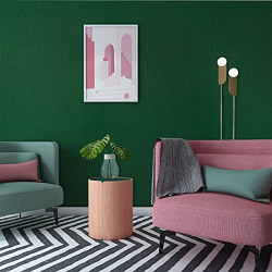 LEECICILE Green Contact Paper Peel and Stick Wallpaper Solid Waterproof Modern Removable Wallpaper Self-Adhesive Vinyl for Cabinet Wall Decoration Furniture Renovation 15.7 x197 