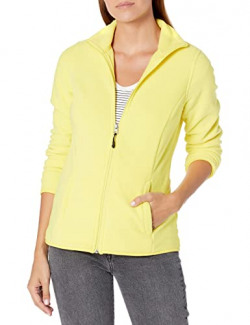 Amazon Essentials Women's Plus Size Classic-Fit Long-Sleeve Full-Zip Polar Soft Fleece Jacket, Bright Yellow, 1X