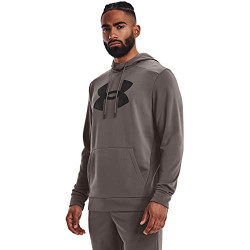 Under Armour Mens Big Logo ArmourFleece Hoodie , (176) Fresh Clay / Fresh Clay / Black , Medium
