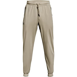 Under Armour Men's Standard Sportstyle Tricot Joggers, Khaki Base (289)/Black, 3X-Large Tall