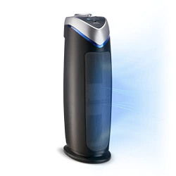 Germ Guardian Air Purifier with HEPA 13 Filter, Removes 99.97% of Pollutants, Covers Large Room up to 743 Sq. Foot Room in 1 Hr, UV-C Light Helps Reduce Germs, Zero Ozone Verified, 22 , Black, AC4825E
