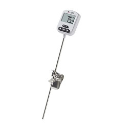 Taylor Precision Products Programmable Digital Candy and Deep Fry Thermometer with Green Light Alert Display and Adjustable Pan Clip