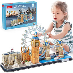 3D Puzzles for Kids Ages 8-10 Arts Crafts for Kids Ages 8-12 London Cityline 3D Architecture Crafts for Girls Ages 8-12, Christmas Girls Toys 8-10 Years Old Gifts for 10 Year Old Girl Building Model