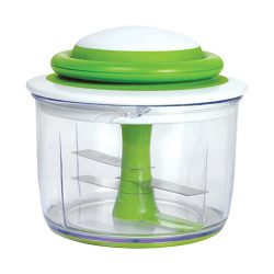 Chef'n VeggiChop Hand-Powered Food Chopper (Arugula), 5.5  x 5.5  x 5 
