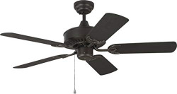 Monte Carlo 5HVO44BZ Haven 44  Outdoor Ceiling Fan with Pull Chain, 5 ABS Blades, Bronze - no Light