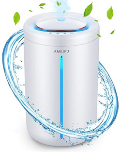 Humidifiers for Bedroom Large Room, 4.5L Cool Mist Humidifiers, AMEIFU Top Fill Quiet Humidifiers for Home, Baby, Pet, Plants, Up to 40 Hours Runtime with Nightlight, Easy to Clean, Auto Shut OFF