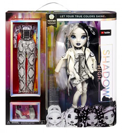 Rainbow High Shadow Series 1 Heather Grayson- Grayscale Fashion Doll. 2 Grey Designer Outfits to Mix & Match with Accessories, Great Gift for Kids 6-12 Years Old and Collectors, Multicolor, 580782