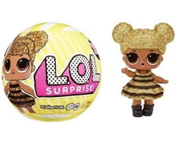 LOL Surprise 707 Queen Bee Doll with 7 Surprises in Paper Ball- Collectible Doll w/Water Surprise & Fashion Accessories, Holiday Toy, Great Gift for Kids Ages 4 5 6+ Years Old & Collectors