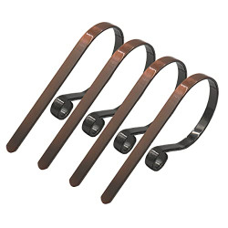 Christmas Stocking Holder for Mantle - Christmas Hooks for Stockings Non-Slip Stocking Hanger Home Kitchen Holder for Christmas Decoration,Multiple Uses (4 Pack) (Copper)
