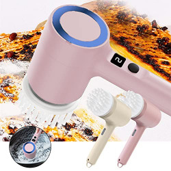 Electric Spin Rechargeable Cleaning Tools,Electric Cleaning Brush 2 Replaceable Brush Heads Suitable for Bathroom Wall Tiles Floor Bathtub Kitchen