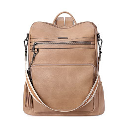 CLUCI Backpack Purse for Women Fashion Leather Designer Travel Large Ladies Shoulder Bags